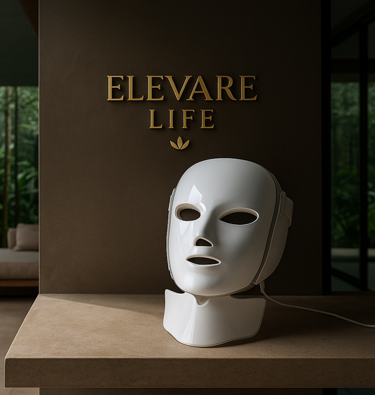 🌟 Elevare Glow™ LED Light Therapy Face Mask – 7 Colors